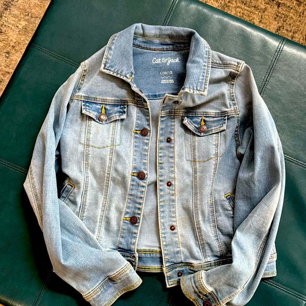 Cat and Jack Girls 10/12 Jean Jacket